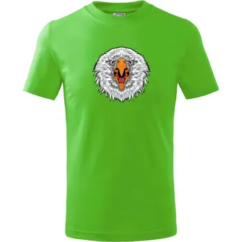 Chlapecké tričko Hlava rozzlobeného orla - Tričko dětské bavlněné - 98 cm / 2 roky ( Apple Green )