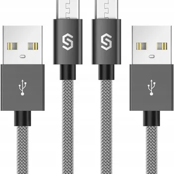 Datový kabel Kabel Syncwire USB - microUSB typ B, 2 m, šedý