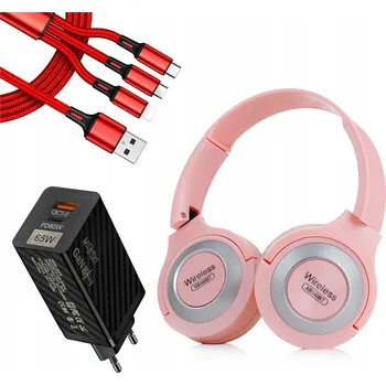 Sluchátka Bezdrátová sluchátka Bluetooth 5.0 Webski HZ340_PK$LAD_WB_65W$KAB3W1_RD
