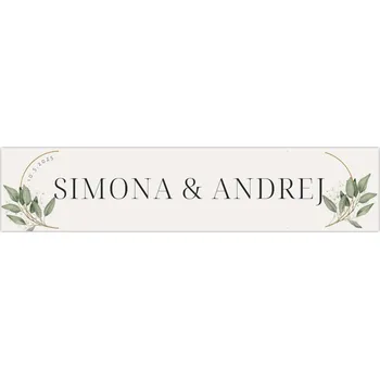 Svatební dekorace Personal Svatební SPZ- Eucalyptus 1ks