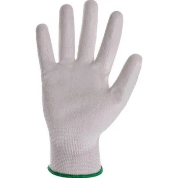 Pracovní rukavice Povrstvené rukavice BRITA WHITE, BUNTING EVO s blistrem
