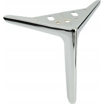 Stolová podnož Nábytková noha Kotva Elegant stříbrný chrom, výška 18 cm