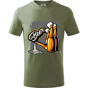 Beer lahve - Tričko dětské bavlněné - 98 cm / 2 roky ( Khaki )