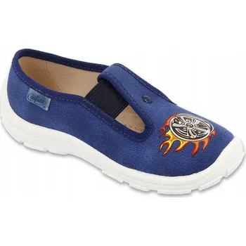 Chlapecké bačkory Befado dětské papuče s gumou modré, velikost 27