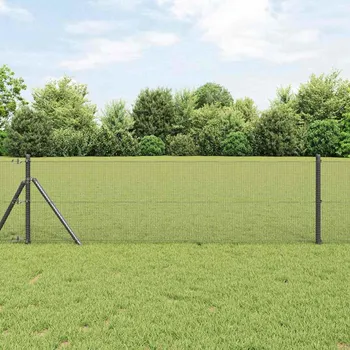Plot Svařovaný drátěný plot šedý 0,4x25 m