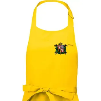 Kuchyňská zástěra Sbor dobrovolných hasičů - znak bez nápisu - Dámská zástěra na vaření - Univerzální velikost ( Žlutá )