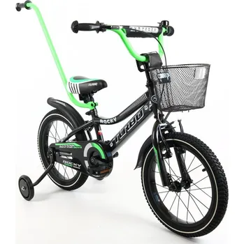 Dětské kolo Dětské kolo pro chlapce s košíkem BMX 16 palců kola Grafitově zelené