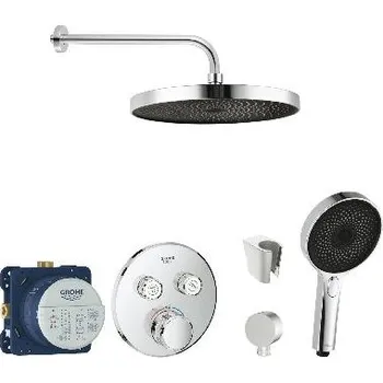 Sprchový set SANITINO - Sprchový set s termostatem a tělesem pod omítku Grohe, příslušenství kielle, chrom SANI21GKK000