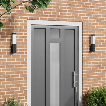 Venkovní osvětlení Venkovní nástěnné svítidlo 2 pcs Černá 10.5 x 6 x 33 cm IM_4005966