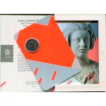 (2018) - 2 € - San Marino - Gian L. Bernini - mincovní karta (UNC)