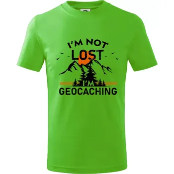 Im not lost - geocaching - Tričko dětské bavlněné - 98 cm / 2 roky ( Apple Green )