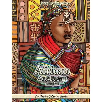 Kniha African Art and Designs Adult Color By Numbers Coloring Book (Zenmaster Coloring Books)(Brožovaná)