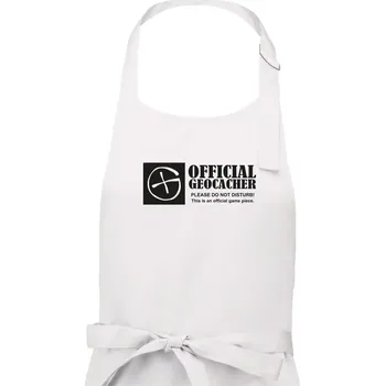 Kuchyňská zástěra Official geocacher - Dámská zástěra na vaření - Univerzální velikost ( Bílá )