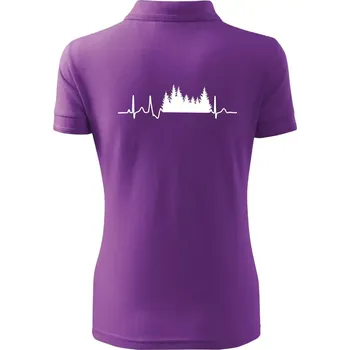 EKG les - Polokošile dámská Pique Polo - 3XL ( Fialová )