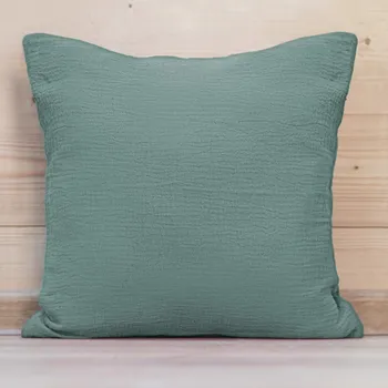 Povlak na dekorativní polštářek Mušelínový povlak na polštář MSN-047 Pastelově modrozelený 50 x 60 cm