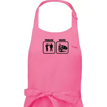 Kuchyňská zástěra Problem quad / čtyřkolka - Dámská zástěra na vaření - Univerzální velikost ( Růžová )