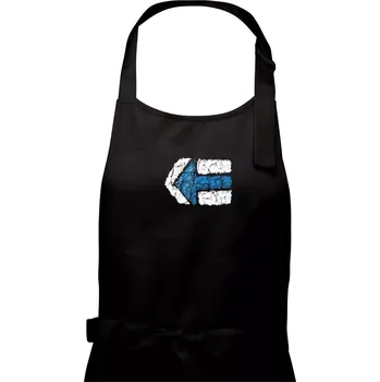 Kuchyňská zástěra Párová turistická značka modrá - Dámská zástěra na vaření - Univerzální velikost ( Černá )