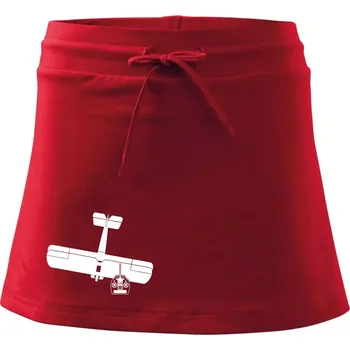 Dámská sukně RC letadlo - Sportovní sukně - two in one - XS ( Červená )