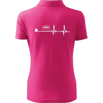 Kuželky EKG - Polokošile dámská Pique Polo - XS ( Purpurová )