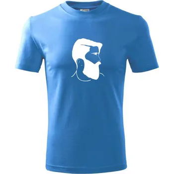 Chlapecké tričko Lumberjack hlava - Tričko dětské bavlněné - 98 cm / 2 roky ( Azurově modrá )