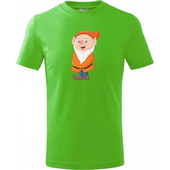 Chlapecké tričko Trpaslík - Tričko dětské bavlněné - 98 cm / 2 roky ( Apple Green )