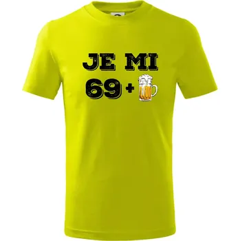 Je mi 70 pivo - Tričko dětské bavlněné - 98 cm / 2 roky ( Limetková )