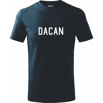 Dacan - Tričko dětské bavlněné - 98 cm / 2 roky ( Námořní modrá (velmi tmavá - téměř černá) )