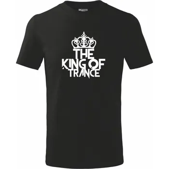 King of Trance - Tričko dětské bavlněné - 98 cm / 2 roky ( Černá )