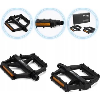 Pedál na kolo Cyklistické pedály ATTABO PP.1 černé osy