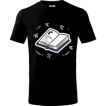 Chlapecké tričko Ludolfovo číslo pí - Tričko dětské bavlněné - 98 cm / 2 roky ( Černá )