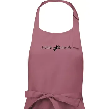 Kuchyňská zástěra Enduro EKG - Dámská zástěra na vaření - Univerzální velikost ( Starorůžová )