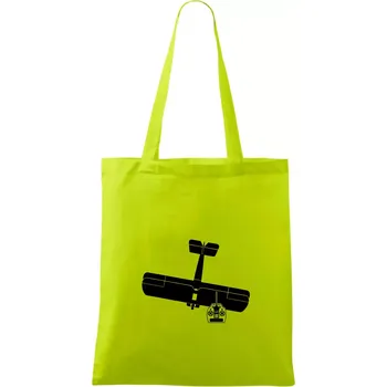 RC letadlo - Taška bavlněná - 42 x 38 cm ( Limetková )