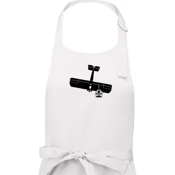 Kuchyňská zástěra RC letadlo - Dámská zástěra na vaření - Univerzální velikost ( Bílá )