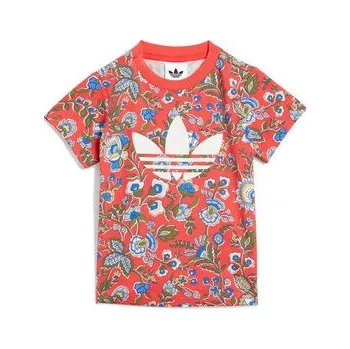 Dámské kraťasy adidas Sada T-shirt a šortky Liberty London JY3016 Červená Regular Fit 3_6M