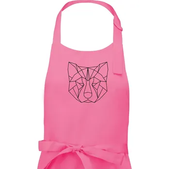Kuchyňská zástěra Akita Inu - Geometrie - Pánská zástěra na vaření - Univerzální velikost ( Růžová )