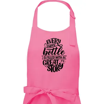 Kuchyňská zástěra Every empty bottle - Pánská zástěra na vaření - Univerzální velikost ( Růžová )
