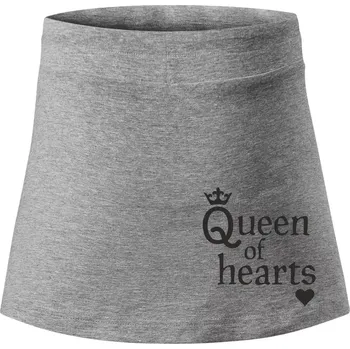 Dámská sukně Queen of hearts - Sportovní sukně - two in one - XL ( Tmavě šedý melír )