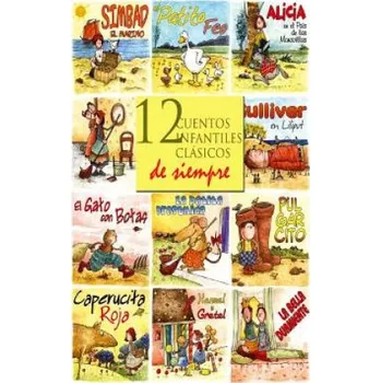 Pohádka 12 cuentos infantiles clásicos de siempre (Hermanos Grimm,Charles Perrault,Hans Christian Andersen)(Brožovaná)