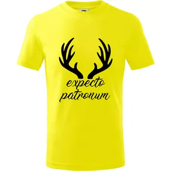 Harry - Expecto patronum - Tričko dětské bavlněné - 98 cm / 2 roky ( Citrónová )