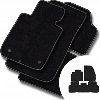 autokoberec Velurové autokoberce Motos 3 ks