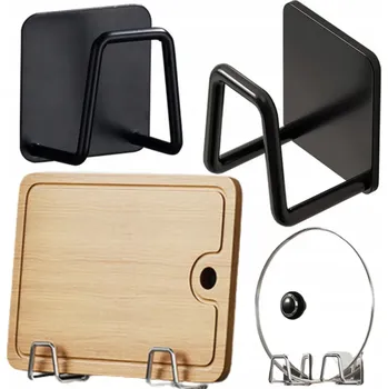 Organizér na houbičku do kuchyně, na dřez, na stěnu, držák na mycí houbu, háček, černý