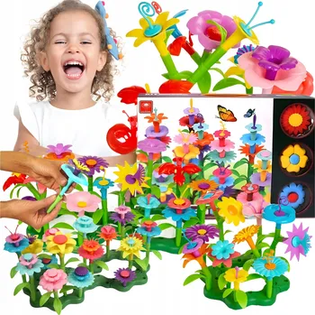 ostatní stavebnice KVĚTINY Stavebnice ke stohování 84 dílků KE Den dětí