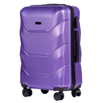WINGS Cestovní kufr Peacock ABS PURPLE velký L