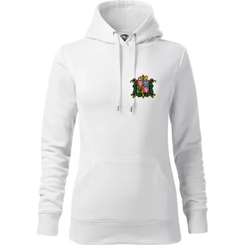 Dámská mikina Sbor dobrovolných hasičů - znak bez nápisu - Mikina dámská Cape s kapucí - M ( Bílá )