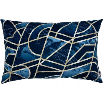 Polštář Dekorační Polštář GLAMOUR MODRÁ 30x50