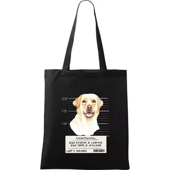 Lump a darebák labrador - Taška bavlněná - 42 x 38 cm ( Černá )