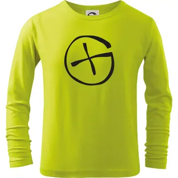 Chlapecké oblečení Geocachka - Triko dětské Long Sleeve - 158 cm/12 let ( Limetková )