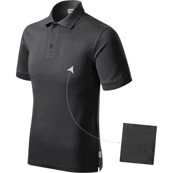 Pánská košile Polokošile Pánská Rimeck® Resist Heavy Polo - Ebony Gray / XL, Firemní dárkové předměty s vlastním potiskem