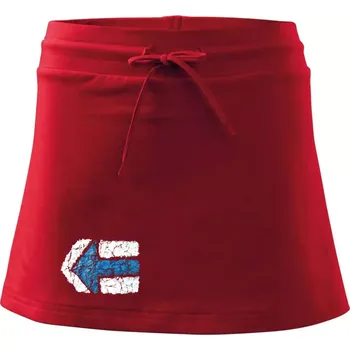 Dámská sukně Párová turistická značka modrá - Sportovní sukně - two in one - L ( Červená )