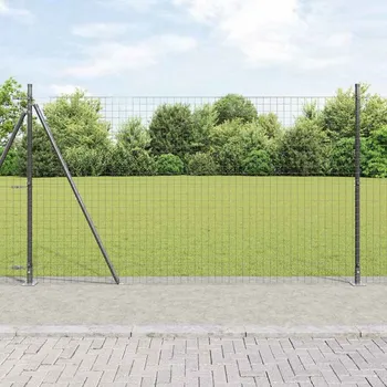Plot Sada oplocovacích sloupků 13 pcs Šedá Ø32mm 160 cm Beton, kov